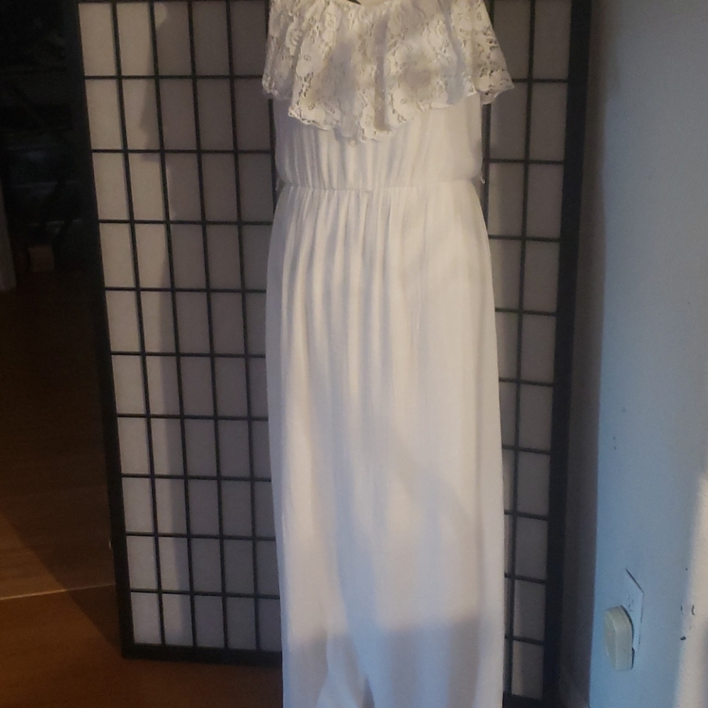 White long strappy sundress
